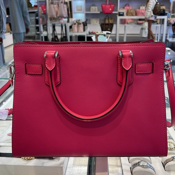 MICHAEL KORS HAMILTON MEDIUM SATCHEL 
 COLOR: Electric Pink 
NWT - Picture 8 of 16